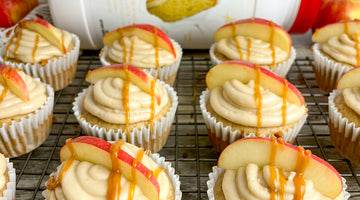 Caramel Apple Protein Cupcakes