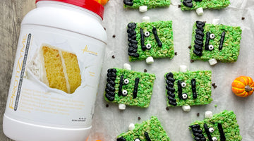 Frankenstein Protein Rice Crispy Treats