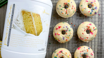 Glazed Sprinkle Protein Donuts