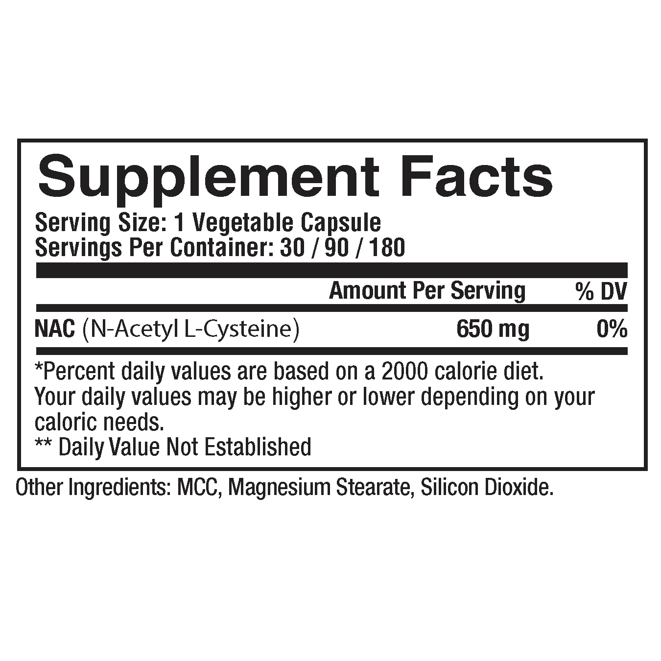 NAC (N-Acetyl Cysteine)